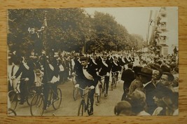 Photo Postcard German Sports Week Bundestag 40 BDR Leipzig Bicycle Parade RPPC - £19.98 GBP