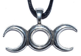 Wicca Pewter Goddess Balancing Amulet Symbol Energy Protection - $778.80 MXN