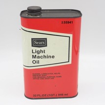 Sears Licht Maschine Öl Leere Dose Kann Werbe Entwurf - £26.43 GBP