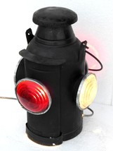 Lanterna ferroviaria Luce vintage Lampada elettrica antica Interruttore ... - $192.96