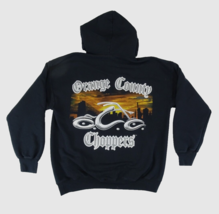 Vintage Orange County Choppers Mens Pullover Hoodie Sz L Black Y2K Biker... - £42.72 GBP