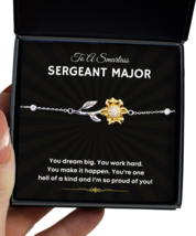 Sergeant Major New Job Promotion Bracelet Birthday Gifts - Sunflower Bracelet  - $49.95