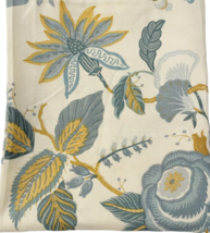 Traverse Upholstery Fabric 1.5 Yds 52&quot; Wide Cotton Linen Blue Flowers Floral - £16.38 GBP