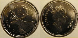 2001 P Canada 25 Cent Caribou Quarter Specimen Proof - $5.22