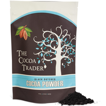 The Cocoa Trader - Black Cocoa Powder for Baking (1Lb) - Darkest Dutch Processed - £16.83 GBP