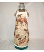 Woodland Deer &amp; Leaves Ferns Fabric Decorative Soap Bottle Dish Apron 1PC - $4.78