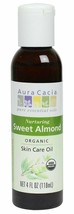 Aura Cacia Organic Skin Care Oil, Nurturing Sweet Almond, 4 Fluid Ounce - £11.62 GBP