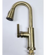 Signature Hardware 485504 Greyfield Pull Down Bar Faucet - Aged Brass - $314.43 CAD