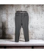 Banana Republic Womens Pants Size 4 Gray and White Striped Sloan NEW - £24.42 GBP