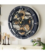 CANADA LINE MANTEL CLOCK ROUND (HYBRID WALL) 16 INCH GREY&amp;WHITE - $152.99