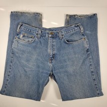 Carhartt 36x32 5-Pocket Relaxed Fit Denim Jeans Medium Wash Blue 100% Co... - $24.96