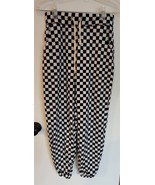 Womens S Double Zero Black/White Drawstring Waist Athletic Lounge Sweatp... - $349.79 MXN