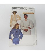 Vintage Butterick Misses Blouse Sewing Pattern sz 8 10 12 Uncut 1988 - $136.01 MXN