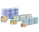 Prep 60-Piece Variety Meal Prep Kit - 1-Compartment Containers, Prep Bow... - £43.25 GBP