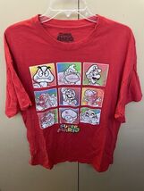Super Mario Nintendo Men’s Shirt Size XL Red Block Characters - $3.68