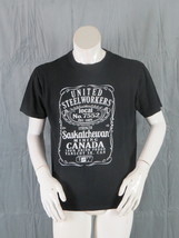 Graphic T-shirt - United Steel Workers Saskatchewan JD Logo - Men&#39;s Large - £27.97 GBP