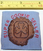 Girl Guides Canada Brownies Super Cookie Seller Blue Fabric Label Patch ... - $11.46