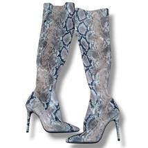 Jessica Simpson Shoes Sz 9M Jessica Simpson Livelle Thigh High Snake Pri... - $45.58