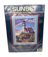 Sunset &quot;Coastal Retreat&quot; Crewel Kit 11106 14&quot;x18&quot; Or 18&quot;x22&quot; New - $268.55 MXN