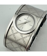 DKNY Quartz Watch NY-4954 Women 50m Silver Steel Cuff Analog New Battery 7&quot; - €24,39 EUR