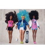 African American Barbie Dolls Curvy Fashionista Lot of 3 - £11.50 GBP