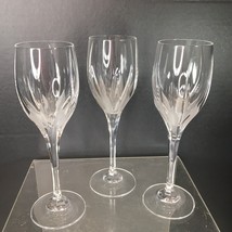 Lot Of 3 Flame D&#39;amore By Mikasa Crystal Wine Glasses 8 1/4&quot; Read Description - £32.36 GBP