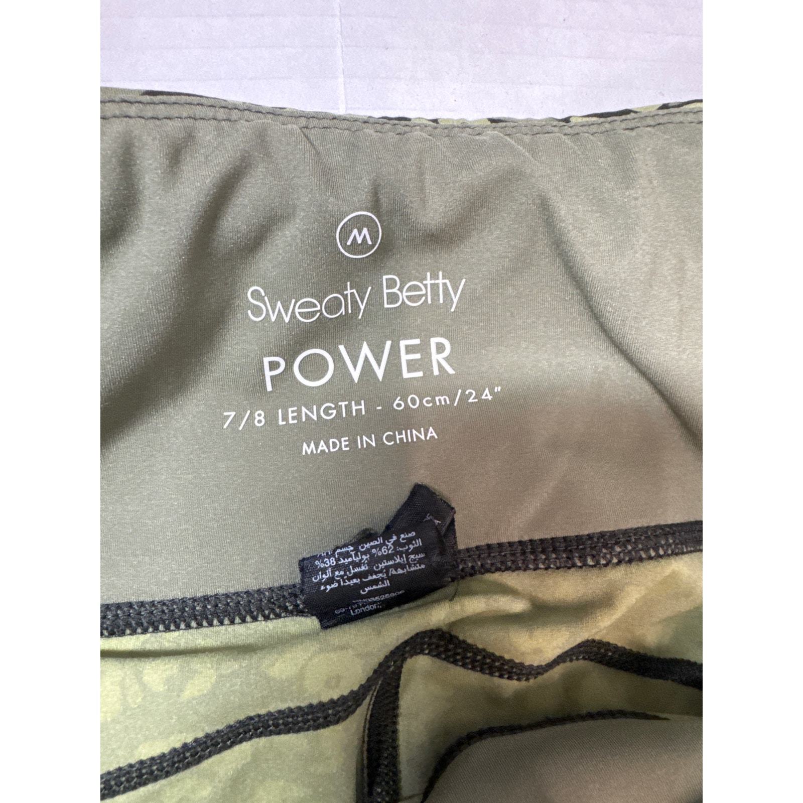 Sweaty Betty Green Undercover Dainty Floral Print 7/8 Leggings Size Medium Item image 3