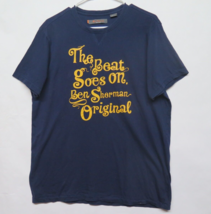 Ben Sherman Original The Beat Goes On Navy Blue Crew T Shirt Mens Sz L XL Rare - £30.24 GBP