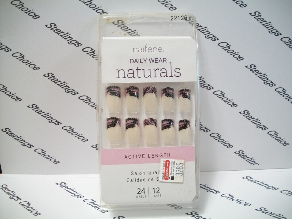 Nailene Daily Wear Naturals Nails #22126 Active Length Design Tips - $6.92