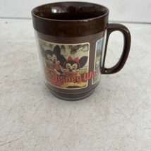 Retro Brown Vintage Walt Disney World Thermo Serv Mug Cup (Made In USA - £11.62 GBP