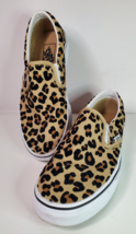 Vans Classic Slip On Leopard Animal Print Shoes Mens Size 6.5 Womens 8 Unisex - £27.20 GBP