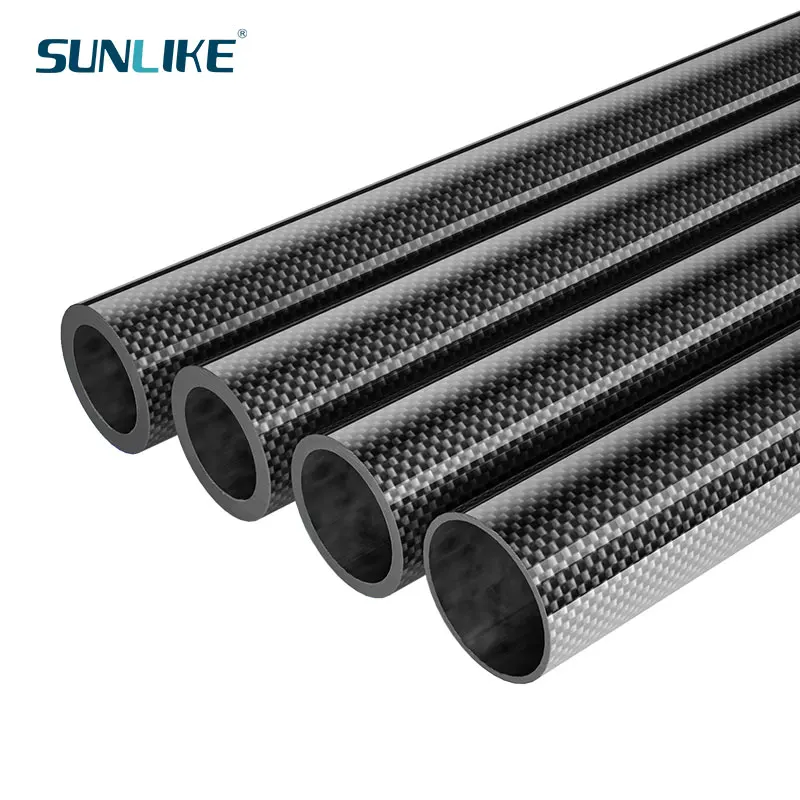 2 pcs carbon fiber tube pipe length 500mm diameter 24mm 25mm 26mm 27mm 28mm 29mm for thumb200