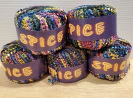 Spice Yarn Made In Italy - 5 Balls of Color 04 BLUE PINK YELLOW - 50g ea. - £15.14 GBP