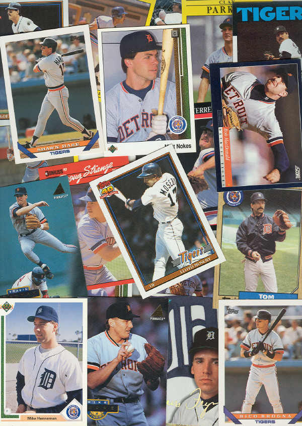 DETROIT TIGERS  100 BASEBALL CARDS  1990 TO PRESENT  !  NO DUPLICATES !  - $1.99