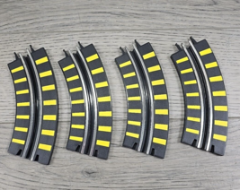 Golden Bright Slot Car Single Lane Curve Black Track w/ Yellow Markings ... - $14.50