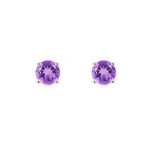 ANGARA Natural Amethyst Stud Earrings for Women in Sterling Silver (5mm) - $162.28+