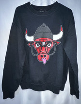 Chicago Bulls Karmaloop Bull With Glasses Black Sweatshirt Size Medium - $16.00