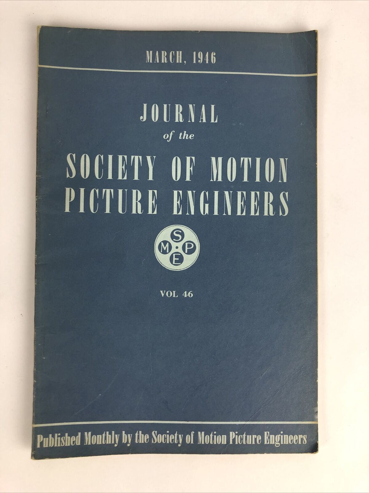 SMPE Journal Of The Society Of Motion Picture Engineers March 1946 VOL 4... - $12.99