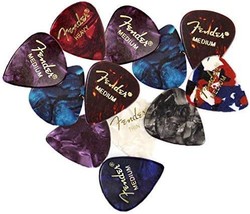 Fender Premium Picks Sampler - 12 Pack Includes Thin,, Austin Bazaar Exclusive - $35.99