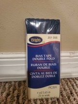 Wrights Bias Tape Double Fold 201 055 Navy New - $6.99