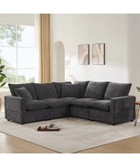 Modern L-Shape Sectional Sofa Set (86x86&quot;) - $1,527.71 CAD