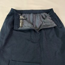 Sag Harbor Women's Blue Rear Zip & Slit Pull-On Pencil Skirt Size 10 Waist 28" image 13