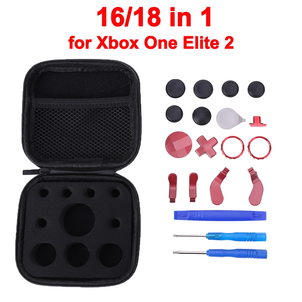 16/18 in 1 Metal Thumbsticks Replacement Parts Kits Paddles Accent Rings - £18.99 GBP+
