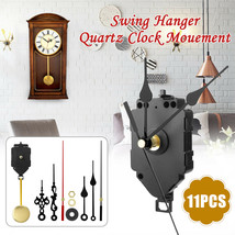 Quartz Pendulum Wall Clock Movement Diy Kit Silent Repair Parts W/2 Pair... - $20.89