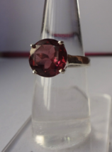 Natural Round Cut 6Ct Padparadscha Sapphire 925 Sterling Silver Ring for Woman - £77.80 GBP