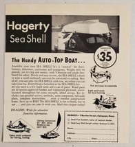 1949 Print Ad Hagerty Sea Shell Handy Auto-Top Boats Cohasset,Massachusetts - $9.88