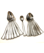 Pfaltzgraff 18/10 Mia Sand Stainless Frosted Beaded Spoon Lot Teaspoons ... - $116.01 CAD