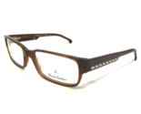 Brooks Brothers Eyeglasses Frames BB732 6034 Clear Brown Striped 54-17-140 - £59.06 GBP