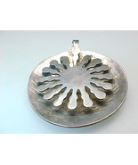 HUGE MEXICAN PENDANT BROOCH Pin in Sterling Silver - Artisan made - £44.23 GBP