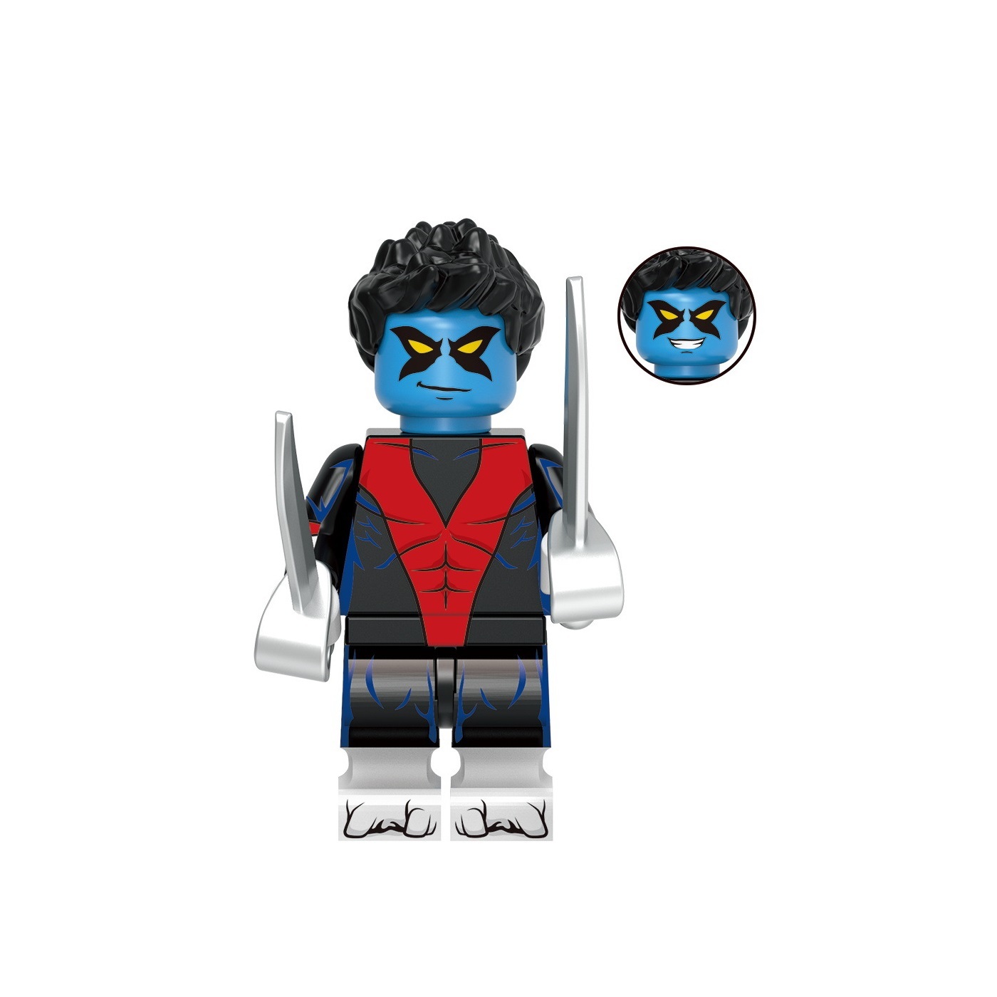 Primary image for Nightcrawler Marvel X-Men Comics Minifigures Weapons and Accessories